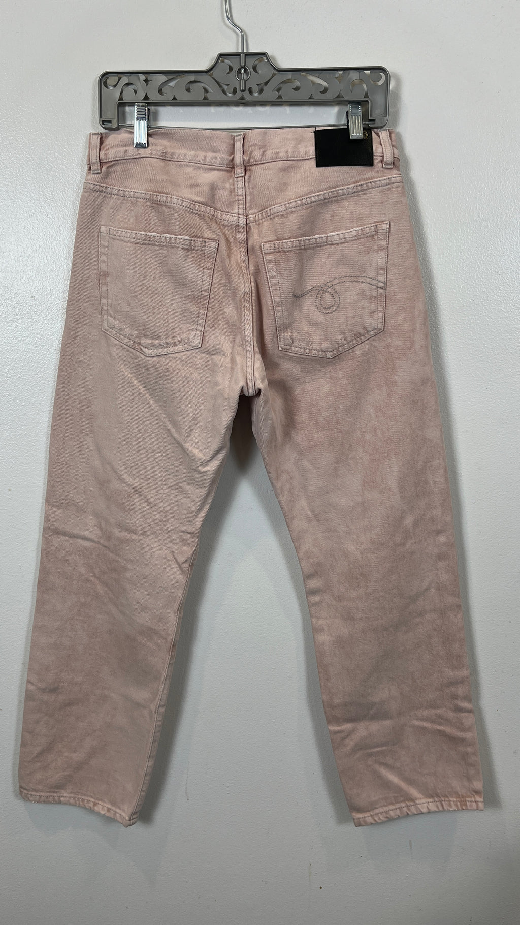 R13 Cropped Peyton Pink Boyfriend Jean