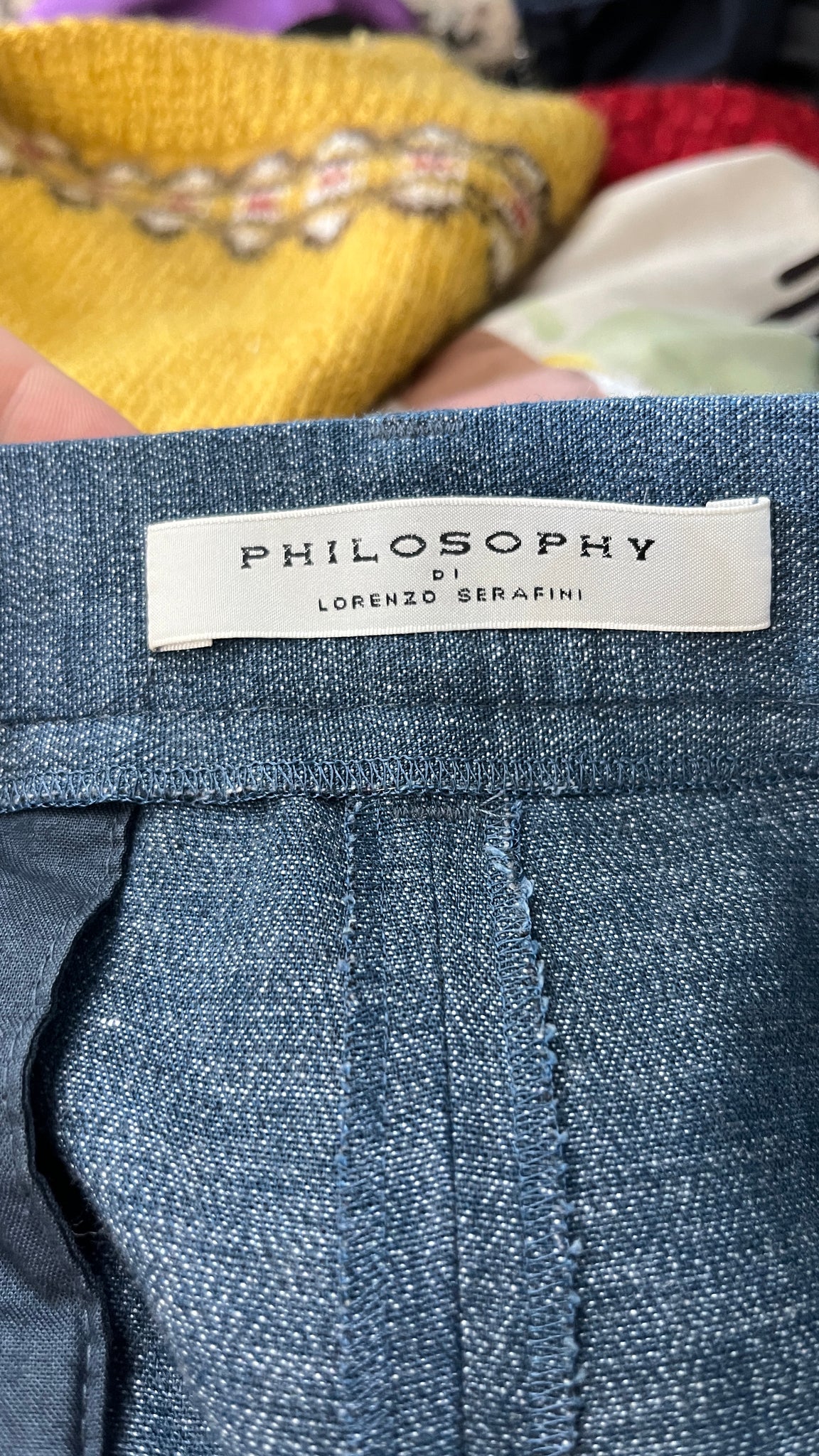 Philosophy Di Lorenzo Serafini Chambray Pants