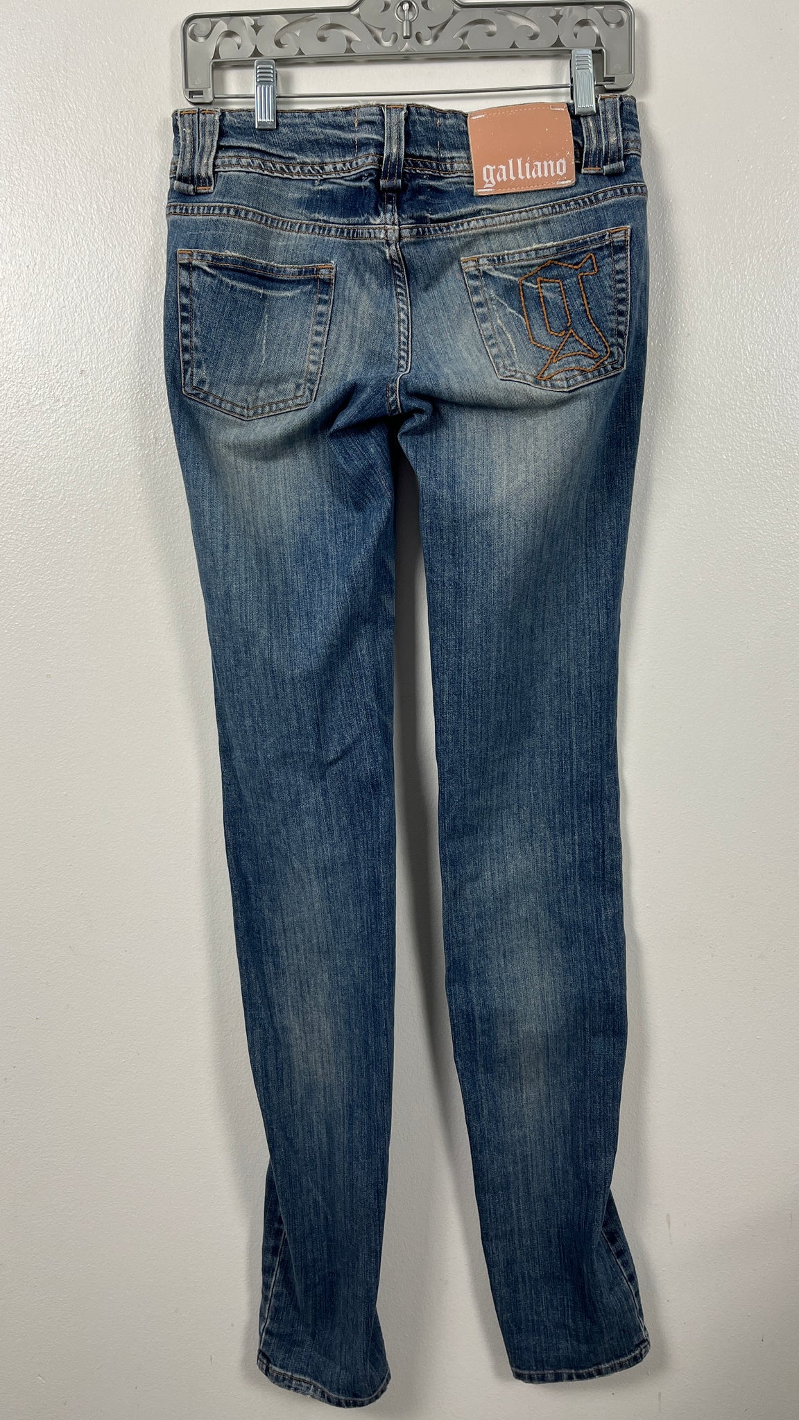 John Galliano Twisted Leg Skinny Jeans