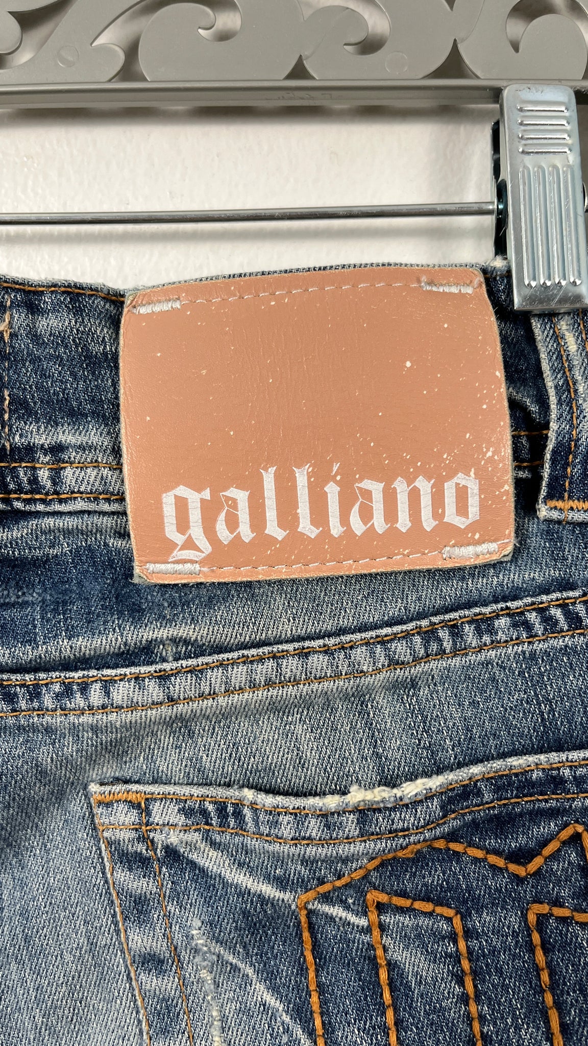 John Galliano Twisted Leg Skinny Jeans