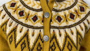 60's Deadstock Norwegian Hand knit Cardigan