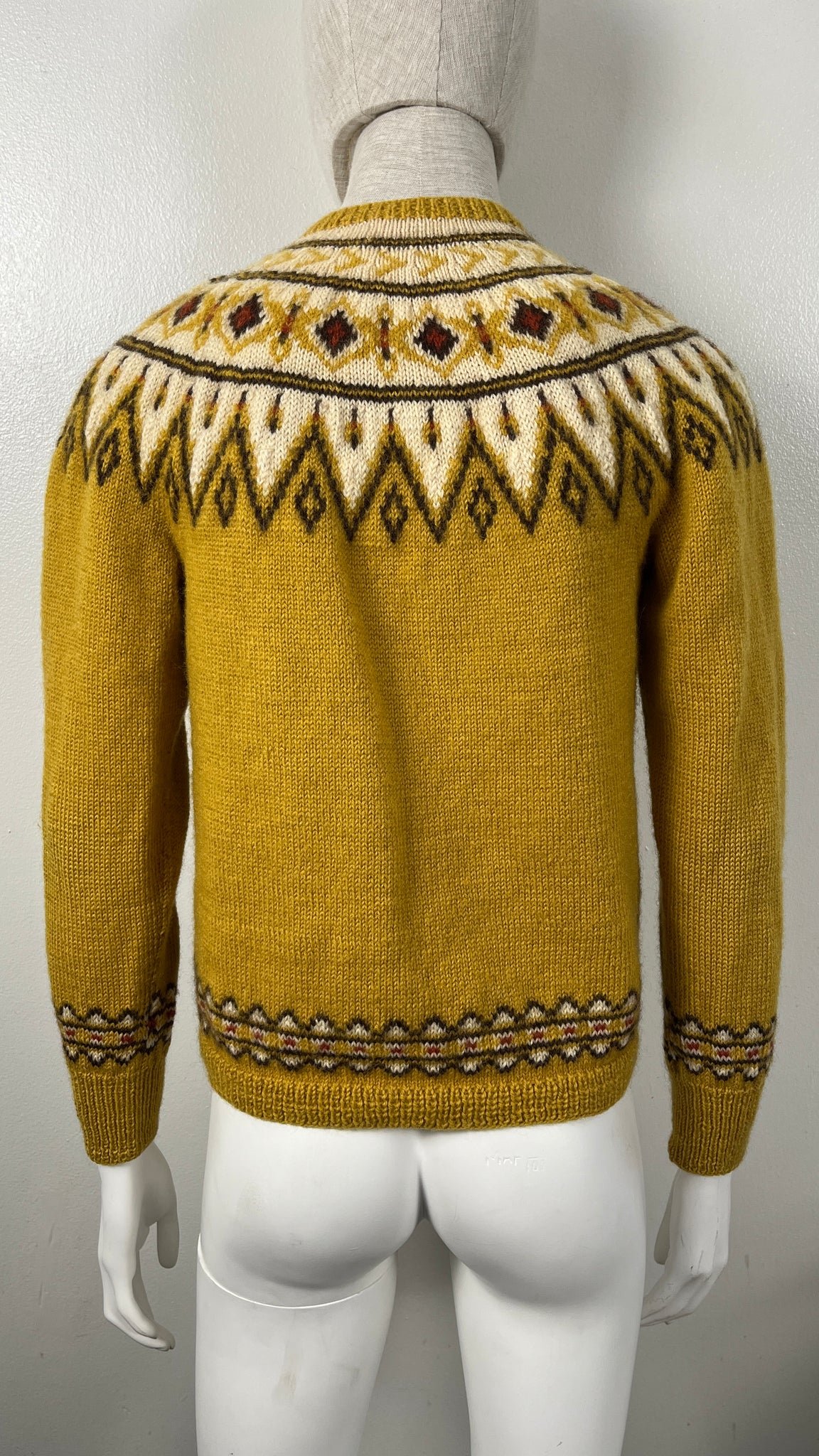 60's Deadstock Norwegian Hand knit Cardigan