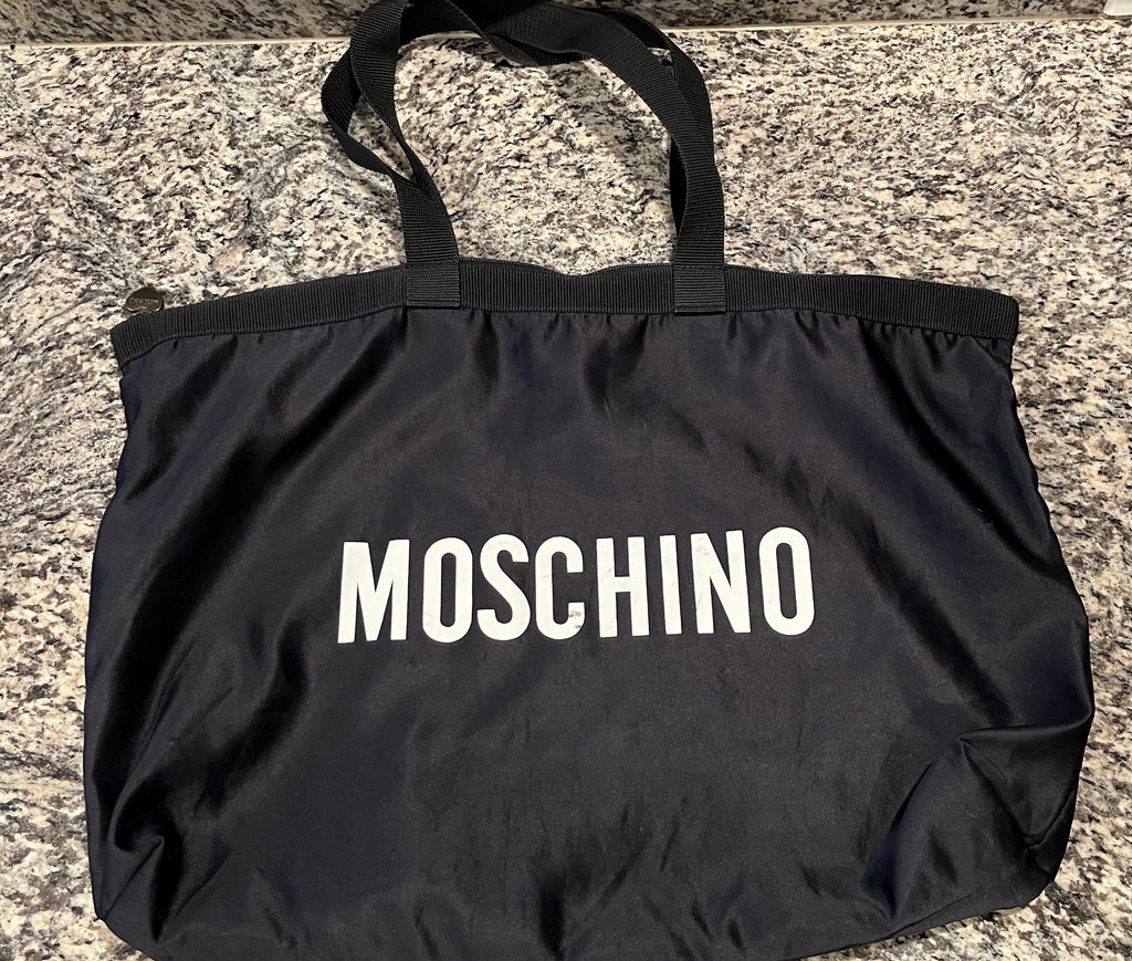 Moschino Black Oversized Tote