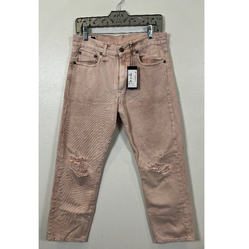 R13 PEYTON DIRTY PINK BOYFRIEND CROPPED JEAN
