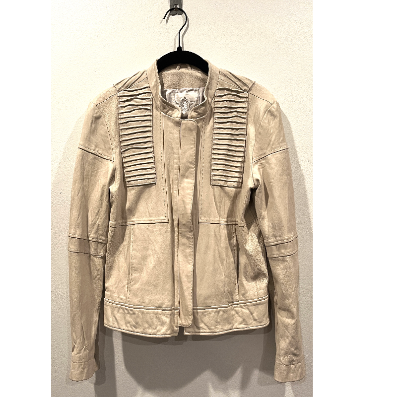 Burning Torch Tan Moto Leather Jacket