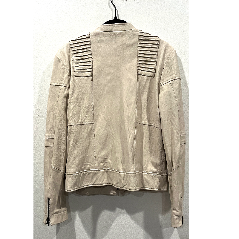 Burning Torch Tan Moto Leather Jacket