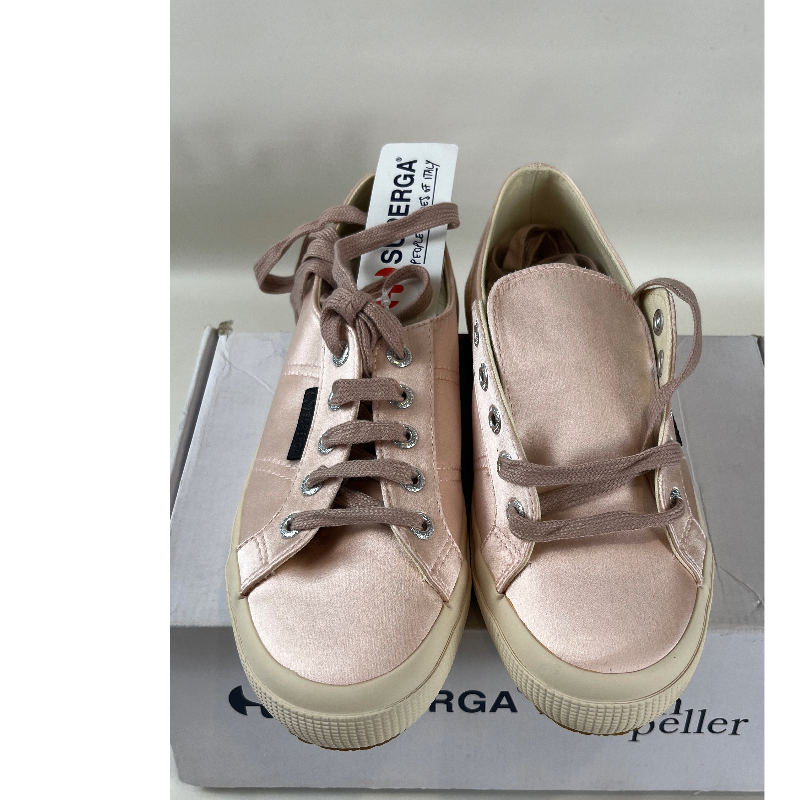 Superga X The Man Repeller Pink Satin Shoes