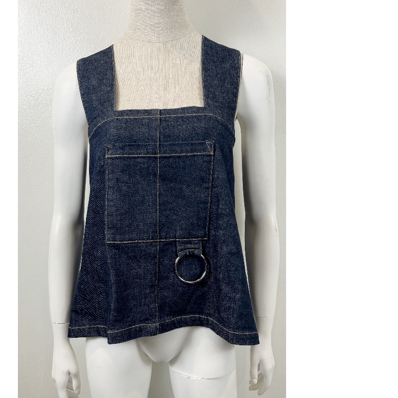 Flora Anamalia Denim Criss Cross Denim Top