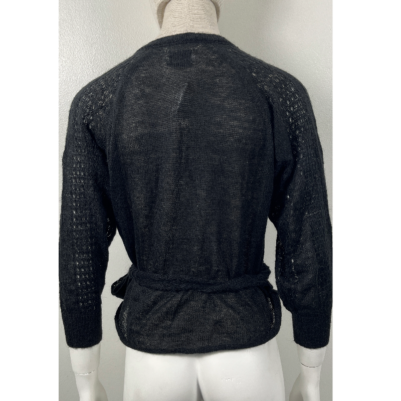 Antik Batik Black Knit Wrap Sweater