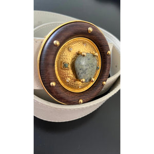AUTH VALENTINO GARAVANI PRECIOUS STONE  GRIPOIX BELT