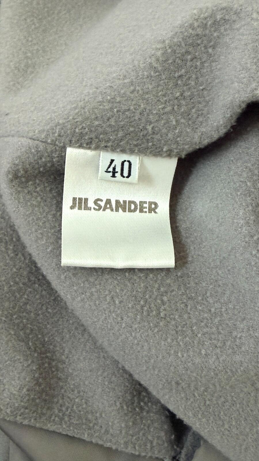VINTAGE JIL SANDER METALLIC GRAY ZIP  SPORT JACKET 40
