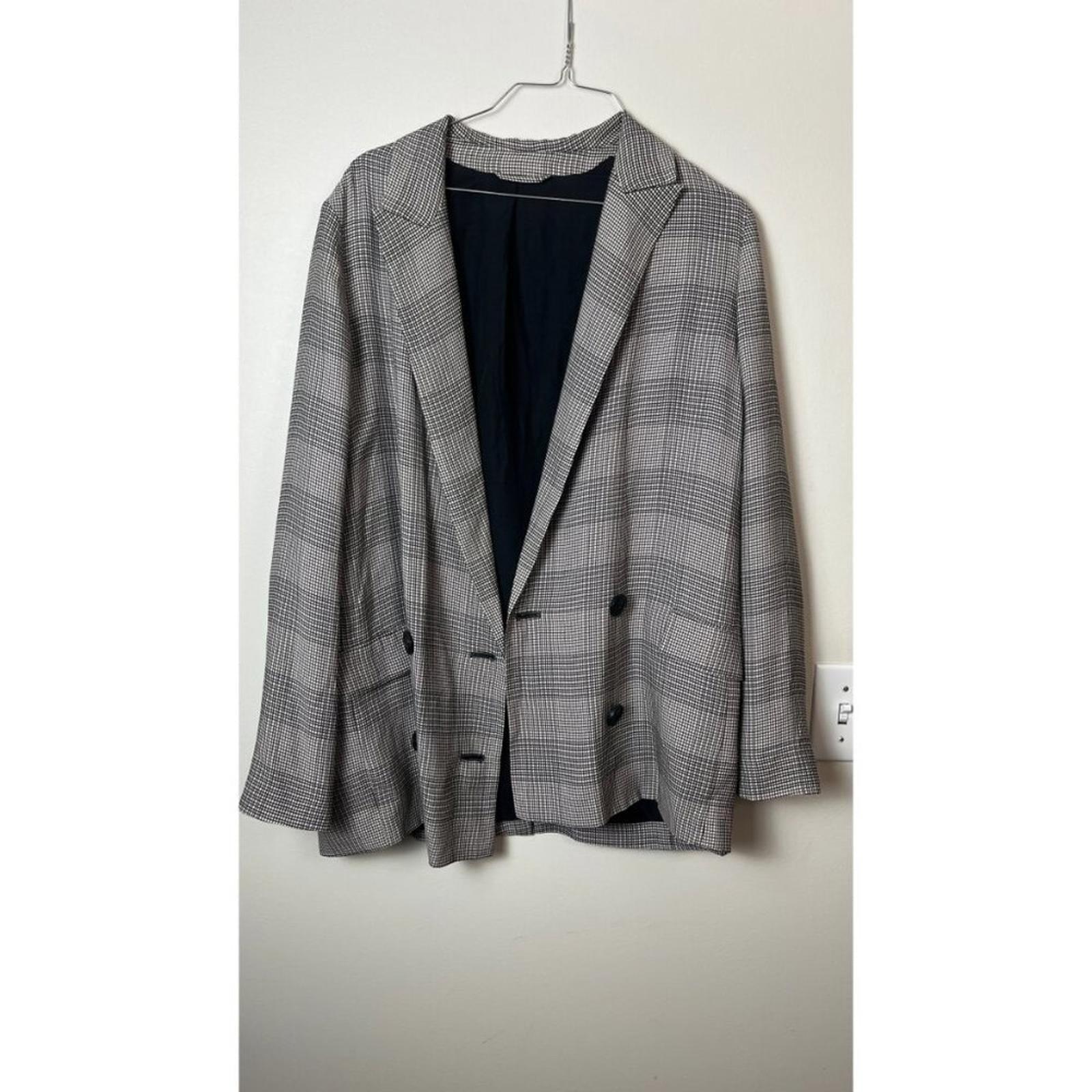 ALL SAINTS Double Breasted Oversized Fit Jacket