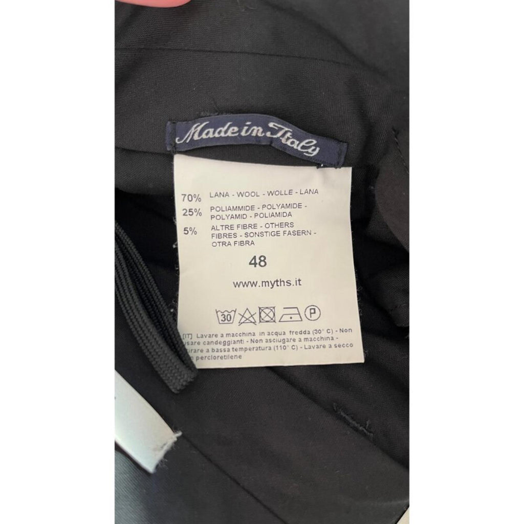 MYTHS PLAID DEGRADE WOOL DRESS PANTS 31