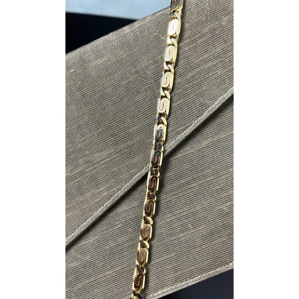 GIORGIO ARMANI OLIVE GOLD CHAIN EVENING ENVELOPE BAG