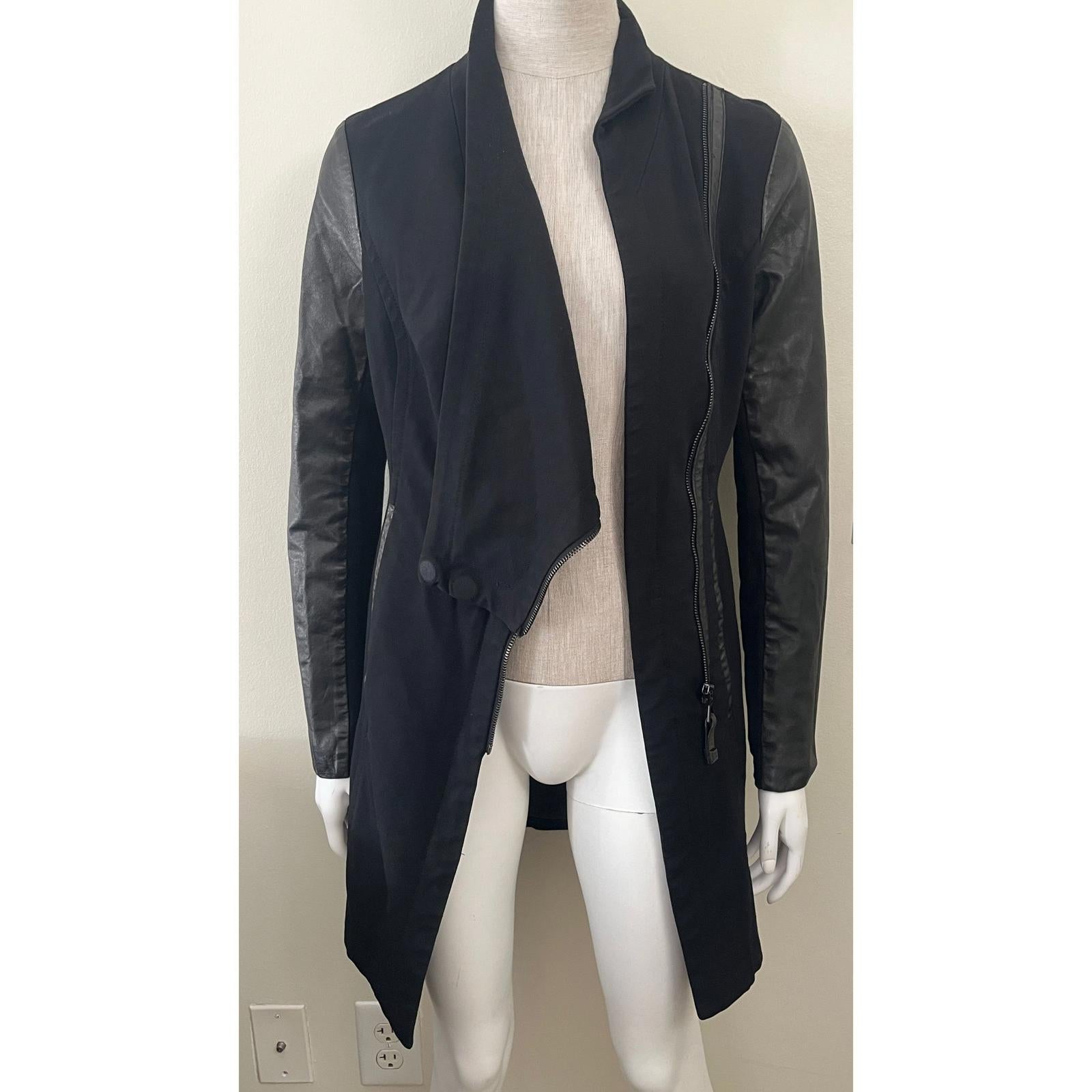 RUDSAK Avant Garde Asymmetrical Leather Jacket