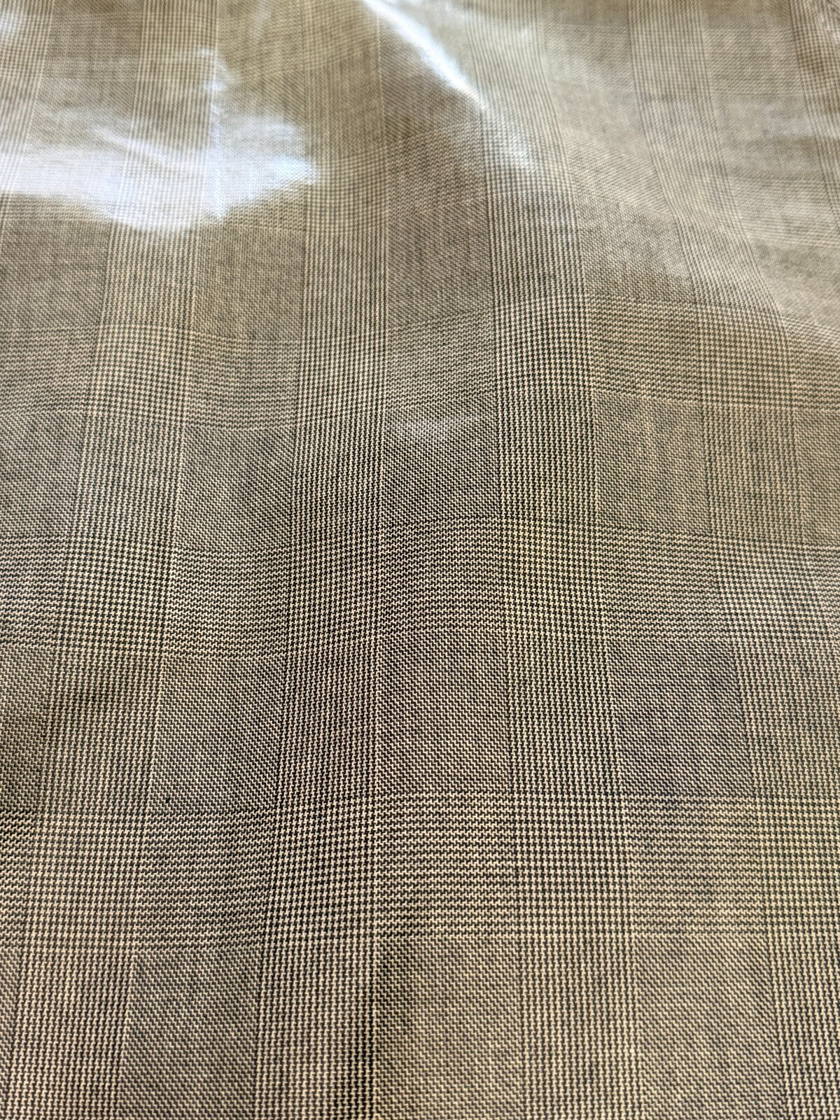 NWOT HELMUT LANG GRAY PLAID PATENT MINI SKIRT SIZE US 0 26