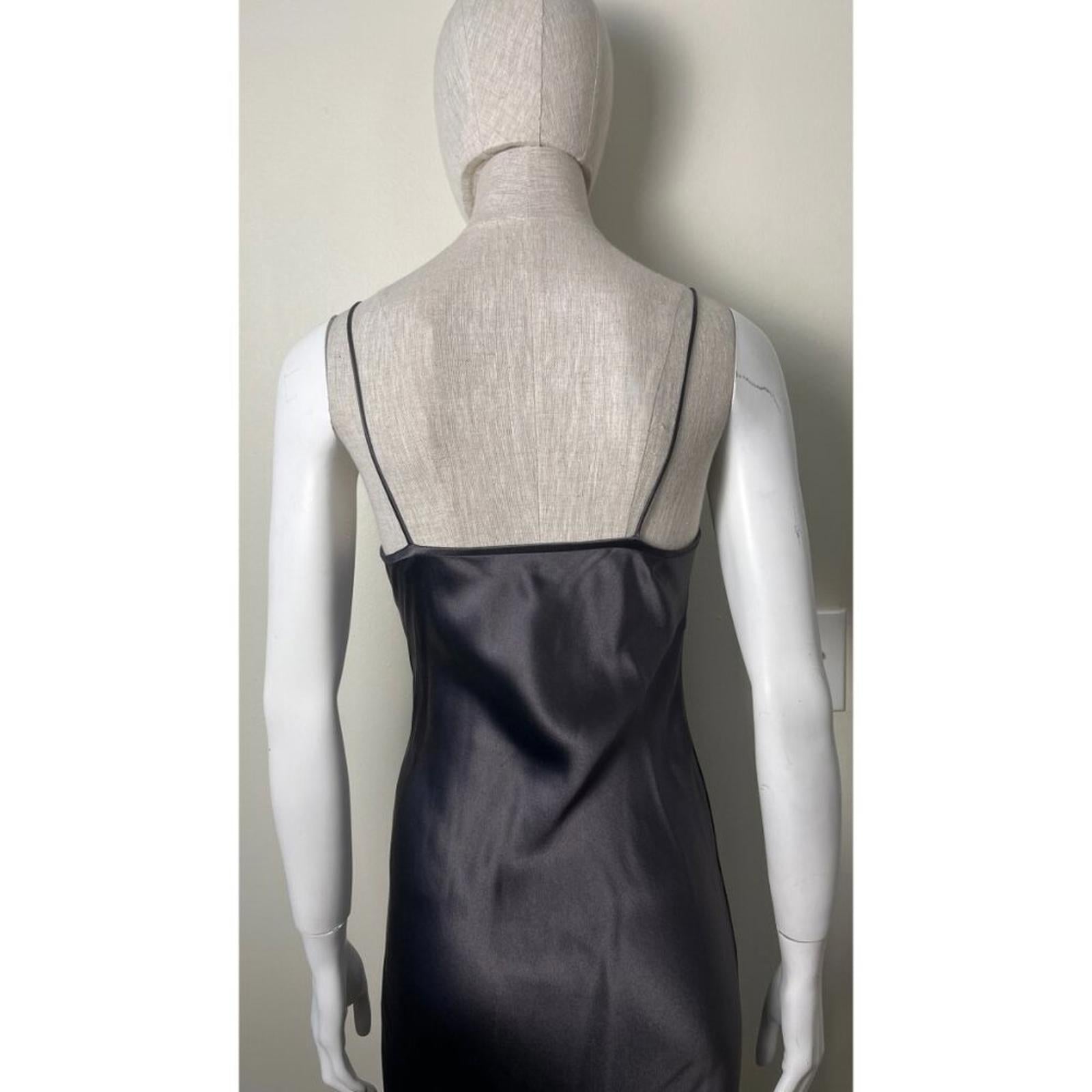 MARIA GRACHVOGAL LIQUID METAL METALLIC SLIP DRESS S