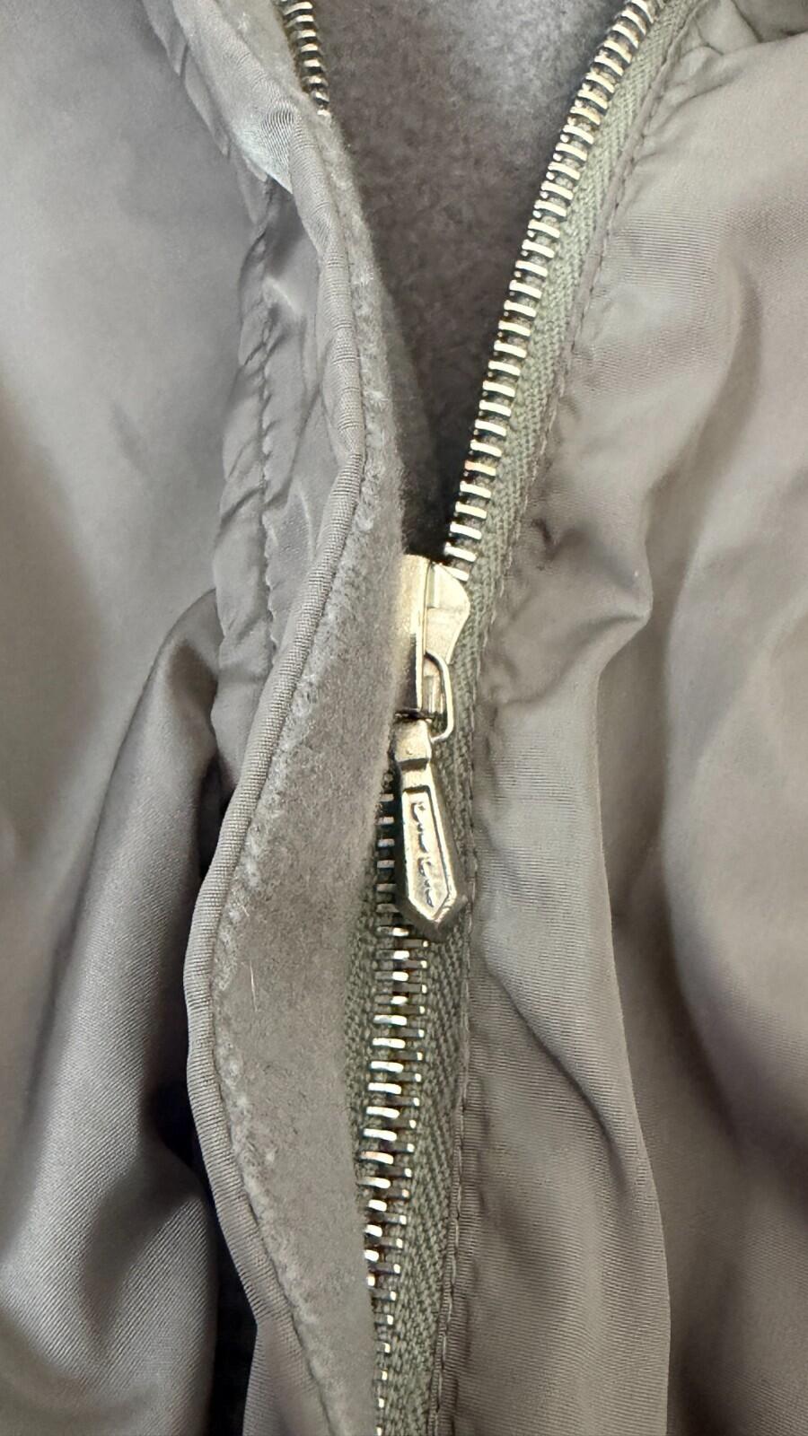 VINTAGE JIL SANDER METALLIC GRAY ZIP  SPORT JACKET 40
