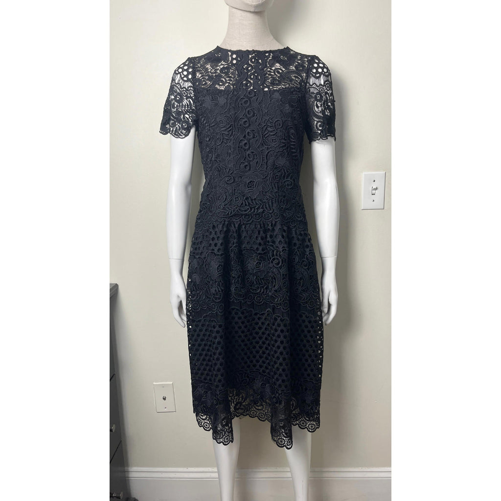 TERI JON Guipure Lace Dress