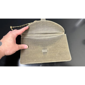 GIORGIO ARMANI OLIVE GOLD CHAIN EVENING ENVELOPE BAG
