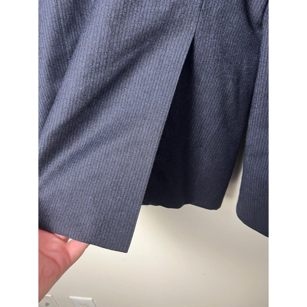 Armani  Collezioni Navy Blue Micro striped  2 Piece Suit Jacket Pants Set