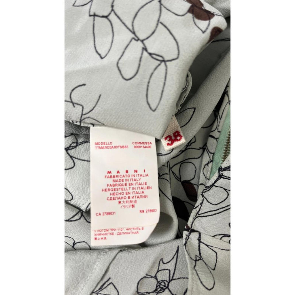 MARNI COLLECTION SILK FLORAL BLOUSE SMALL