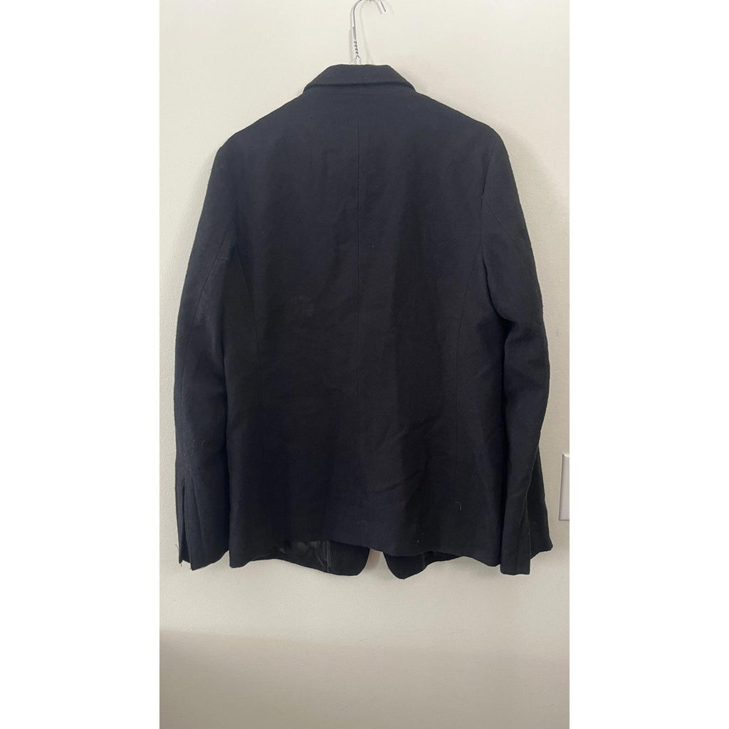 CROQUIS Black Boiled Wool Blazer