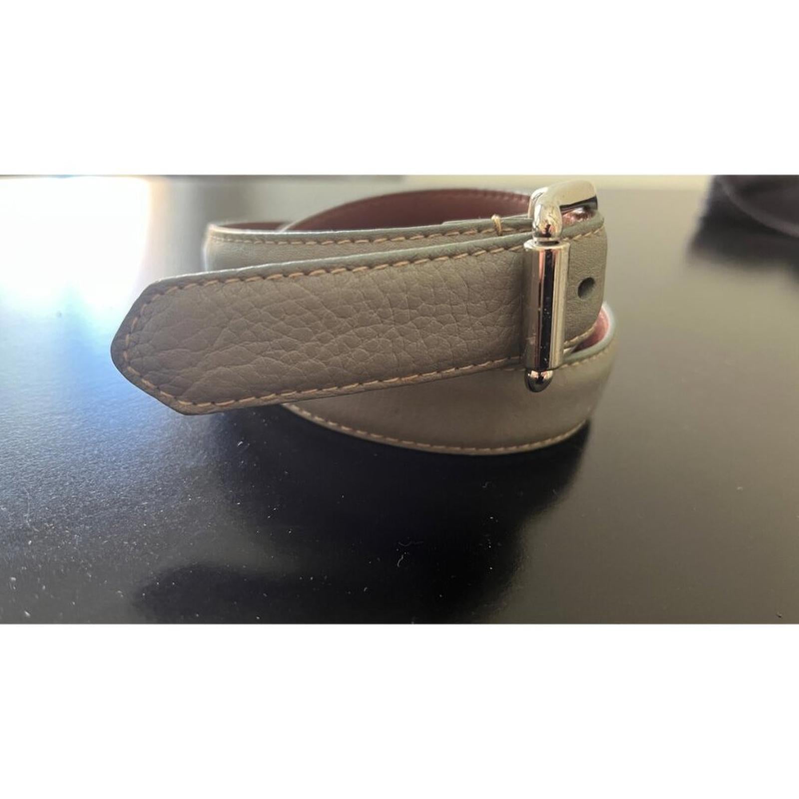 COACH Silver Buckle Belt
