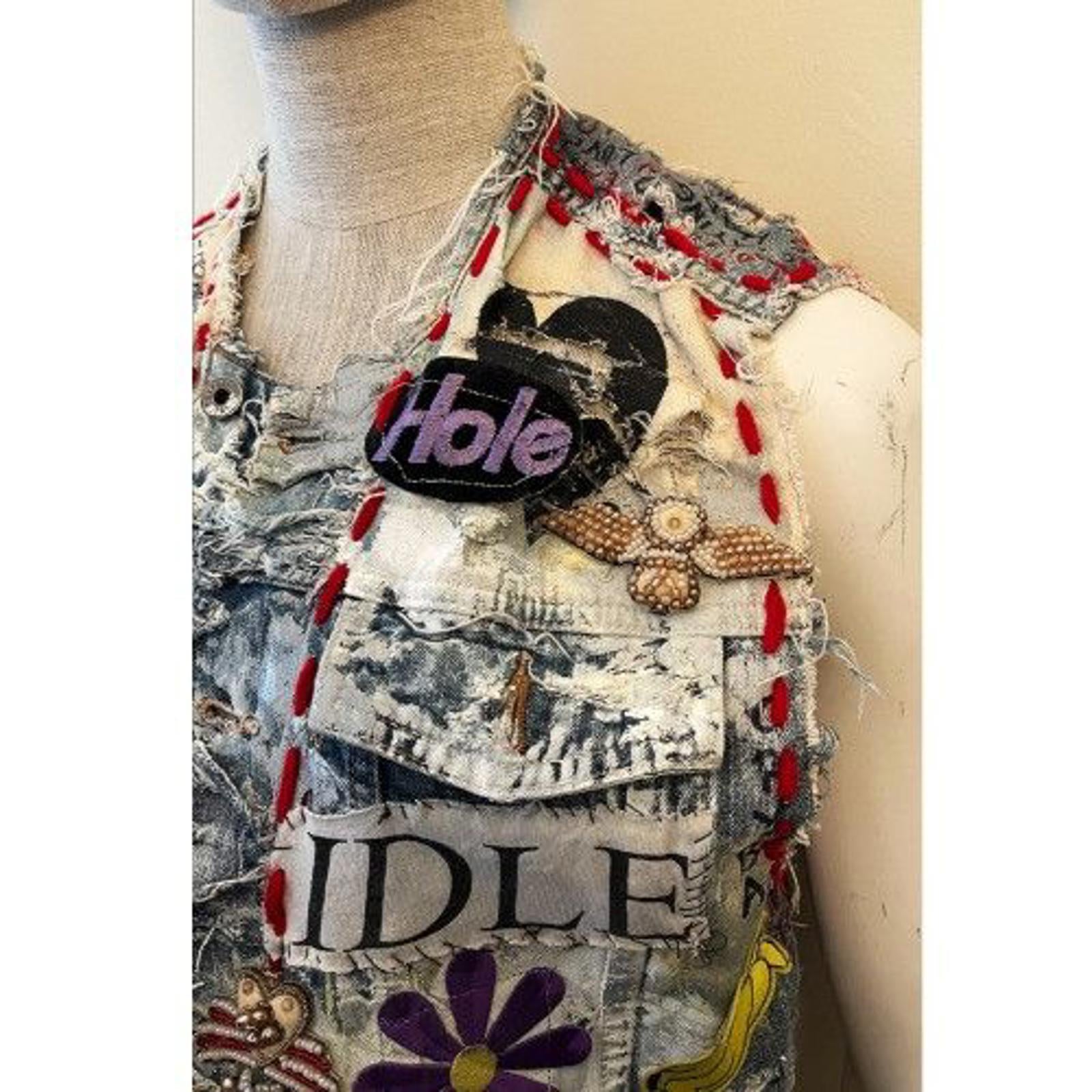 DREAM & DESTROY '“DESTRUCT” Destroyed Denim Vest