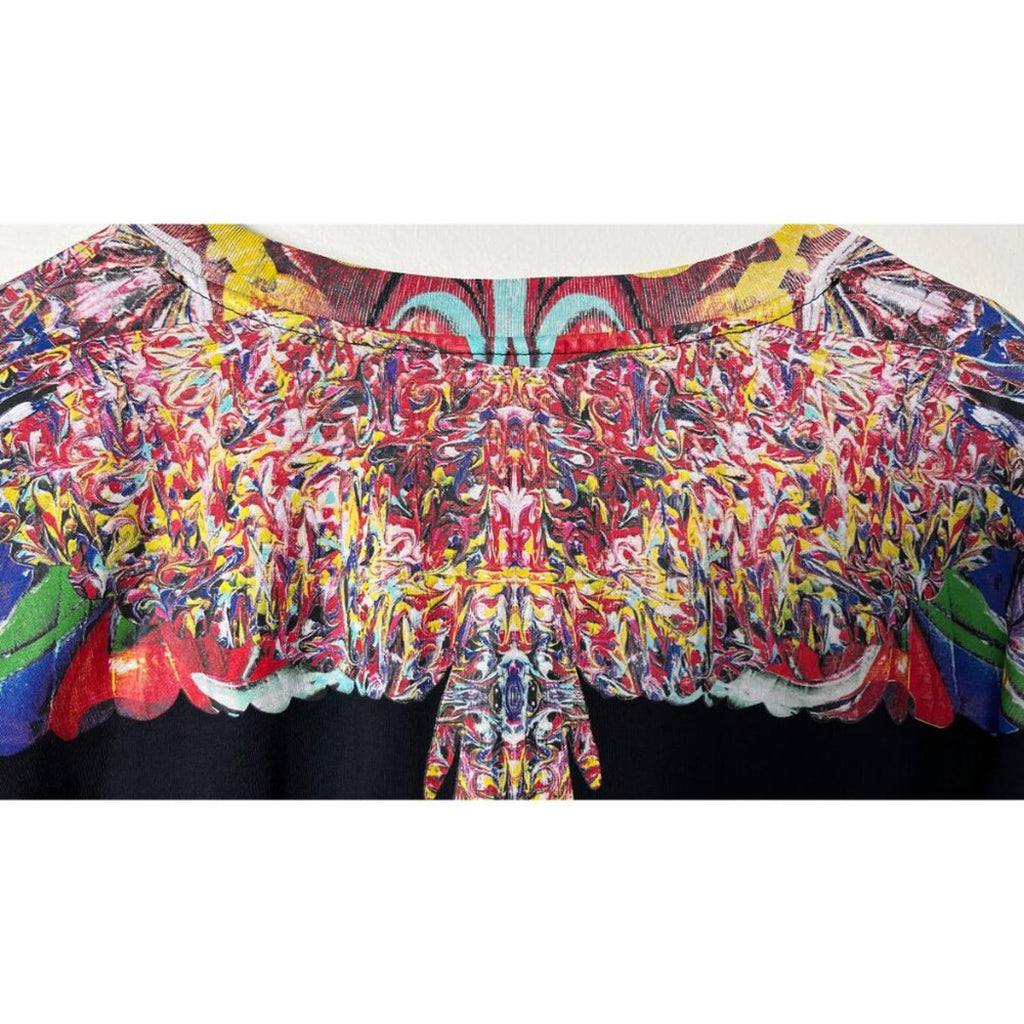 MARCELO BURLON WINGS BLACK T-SHIRT L