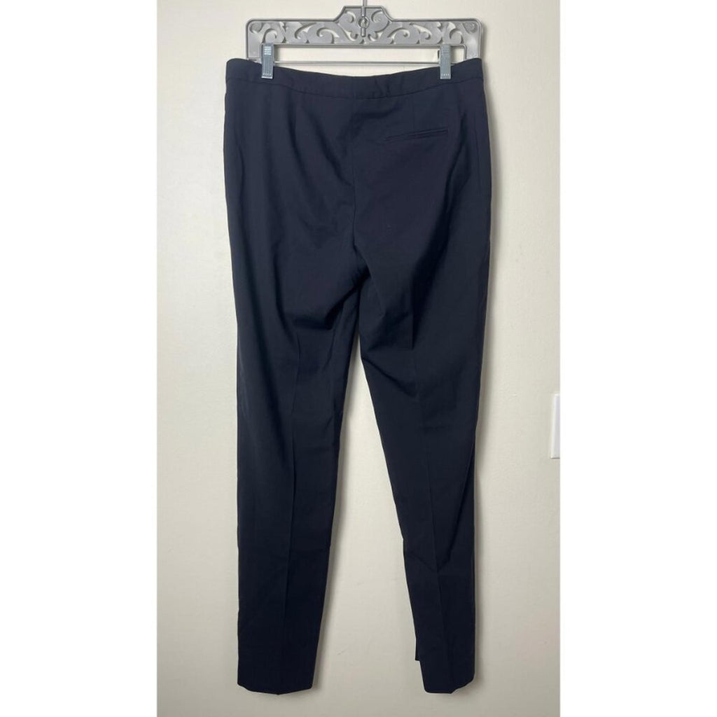 JIL SANDER BLACK TAILORED TAPERED DRESS PANTS  6