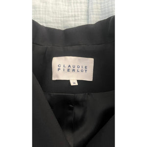 CLAUDIE PEIRLOT STRUCTURED BLACK JACKET 36 4/6
