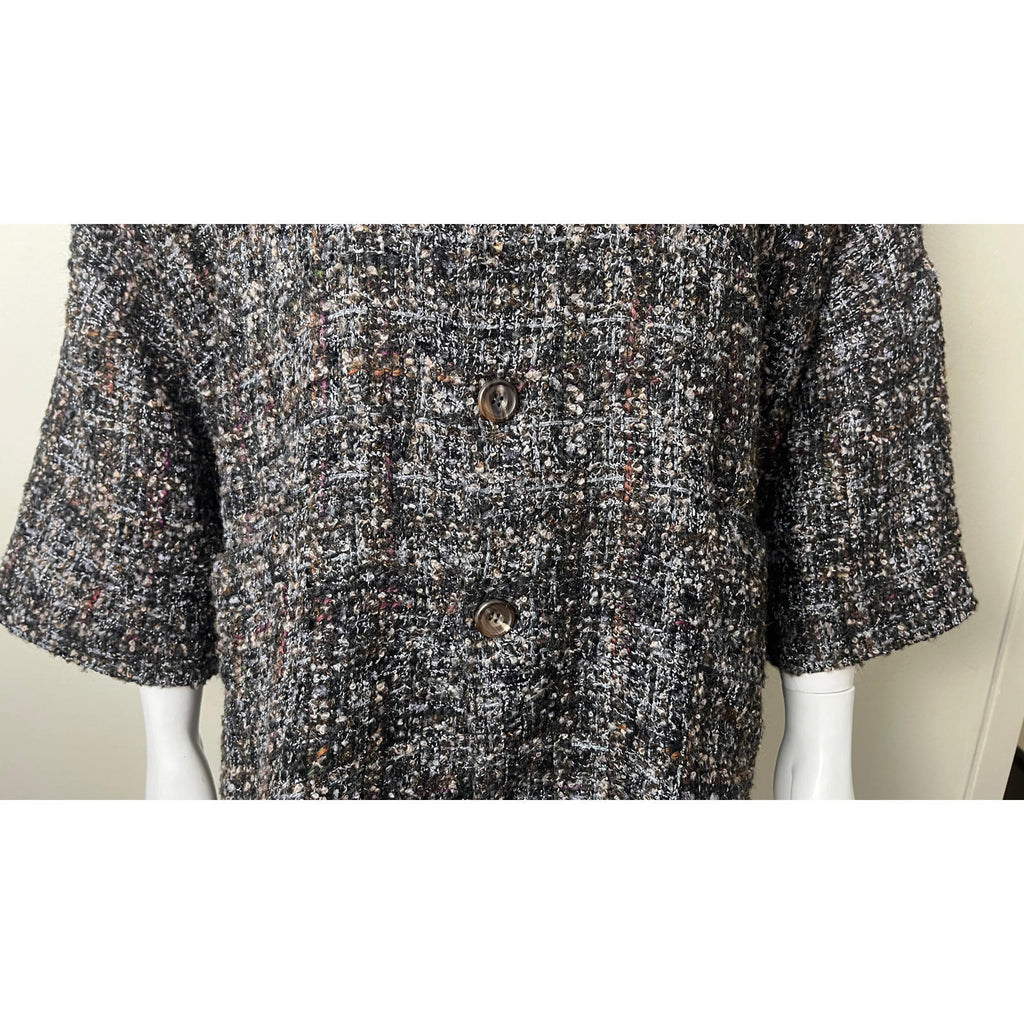 Eskandar O/S LUX Oversized Rich Tweed Boucle Coat Jacket 0