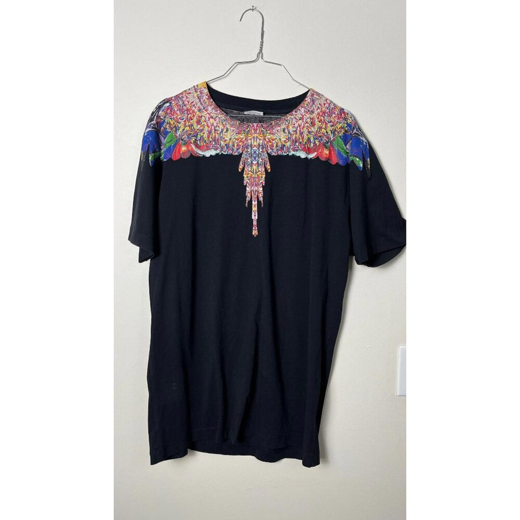 MARCELO BURLON WINGS BLACK T-SHIRT L