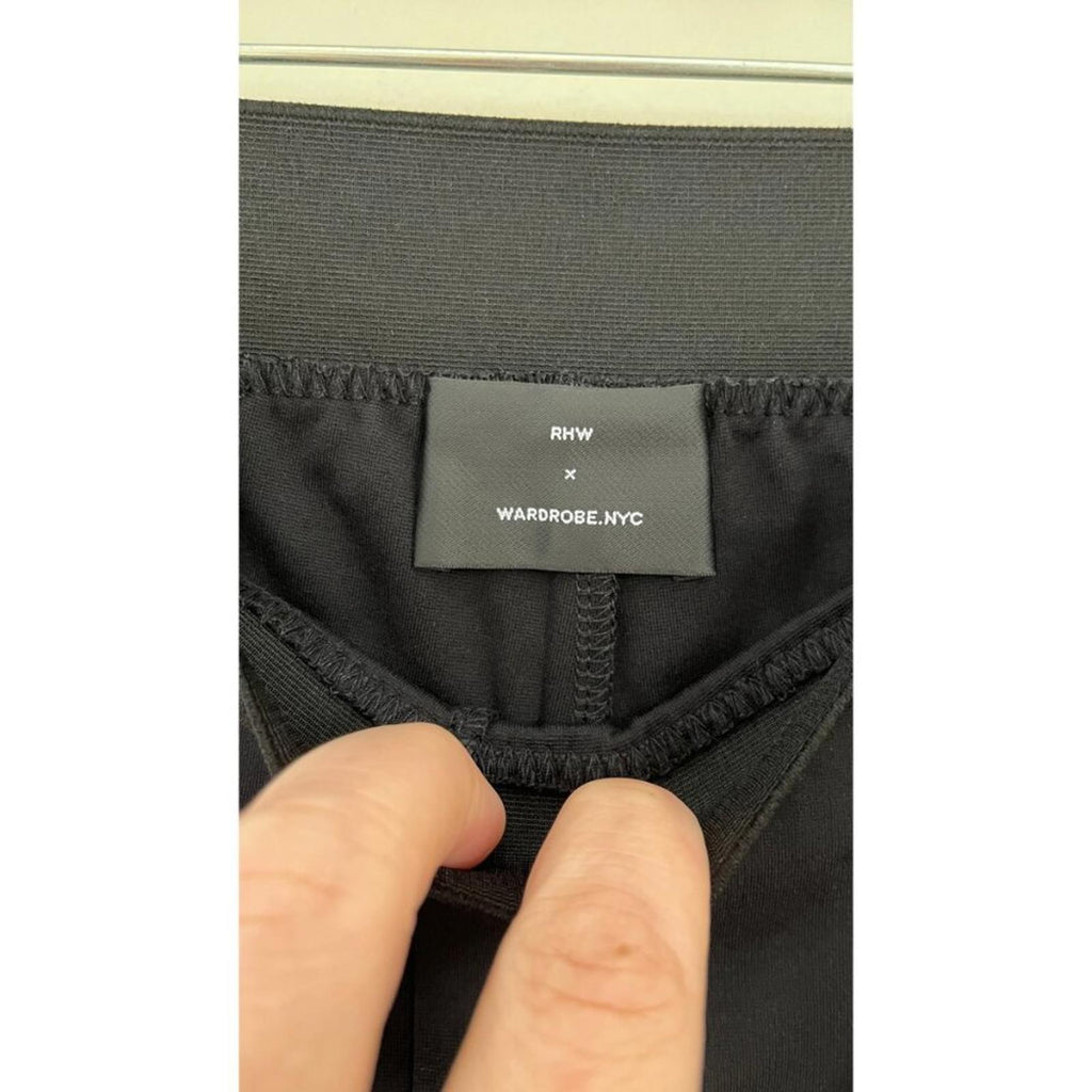 WARDROBE.NYC  X RHW STRETCH FLARED SLIM FIT HIGH WAIST PANTS