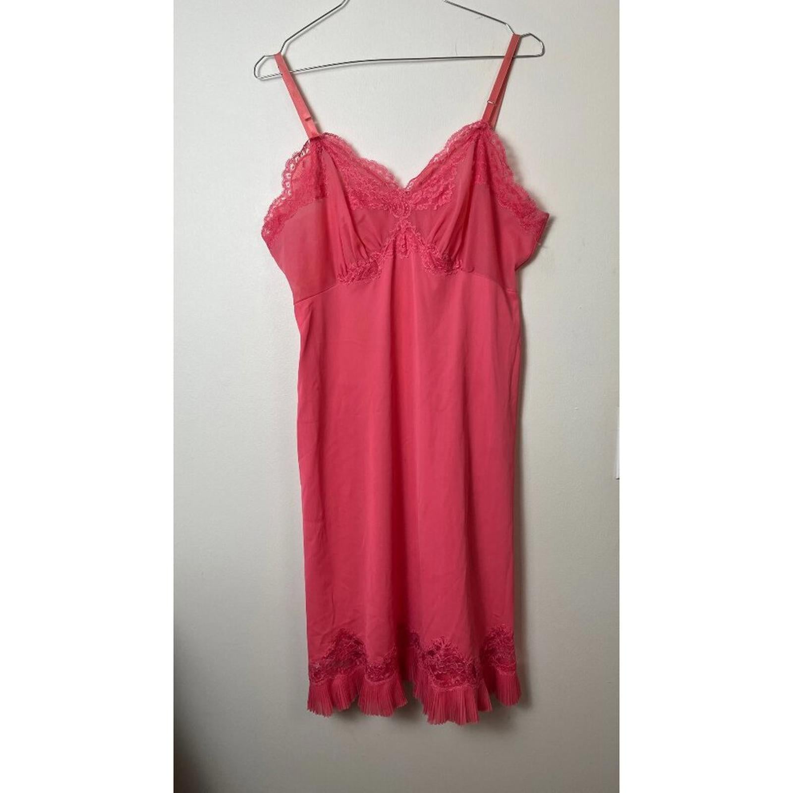 VANITY FAIR Pleated Slip Dress