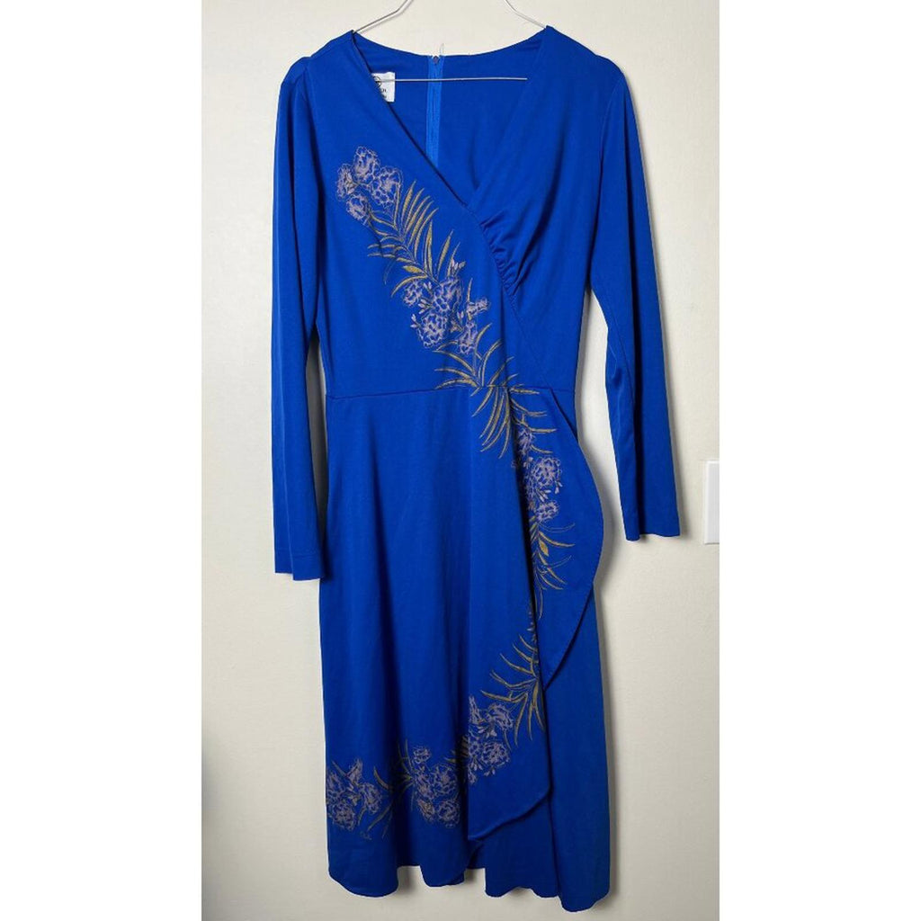 SHAHEEN 50'S 60'S HAWAIIAN FLORAL PAINT DRESS 6