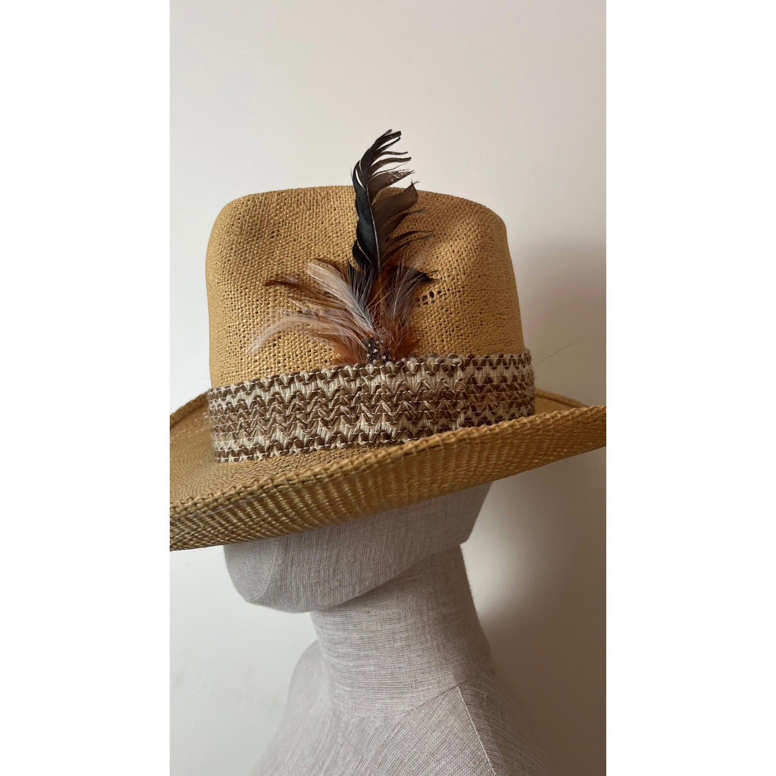 Vintage 1979  Resistol Stagecoach Straw Cowboy Hat 7 1/4