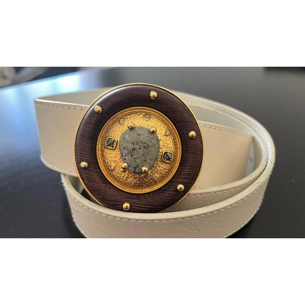 AUTH VALENTINO GARAVANI PRECIOUS STONE  GRIPOIX BELT