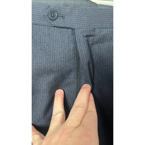 Armani  Collezioni Navy Blue Micro striped  2 Piece Suit Jacket Pants Set