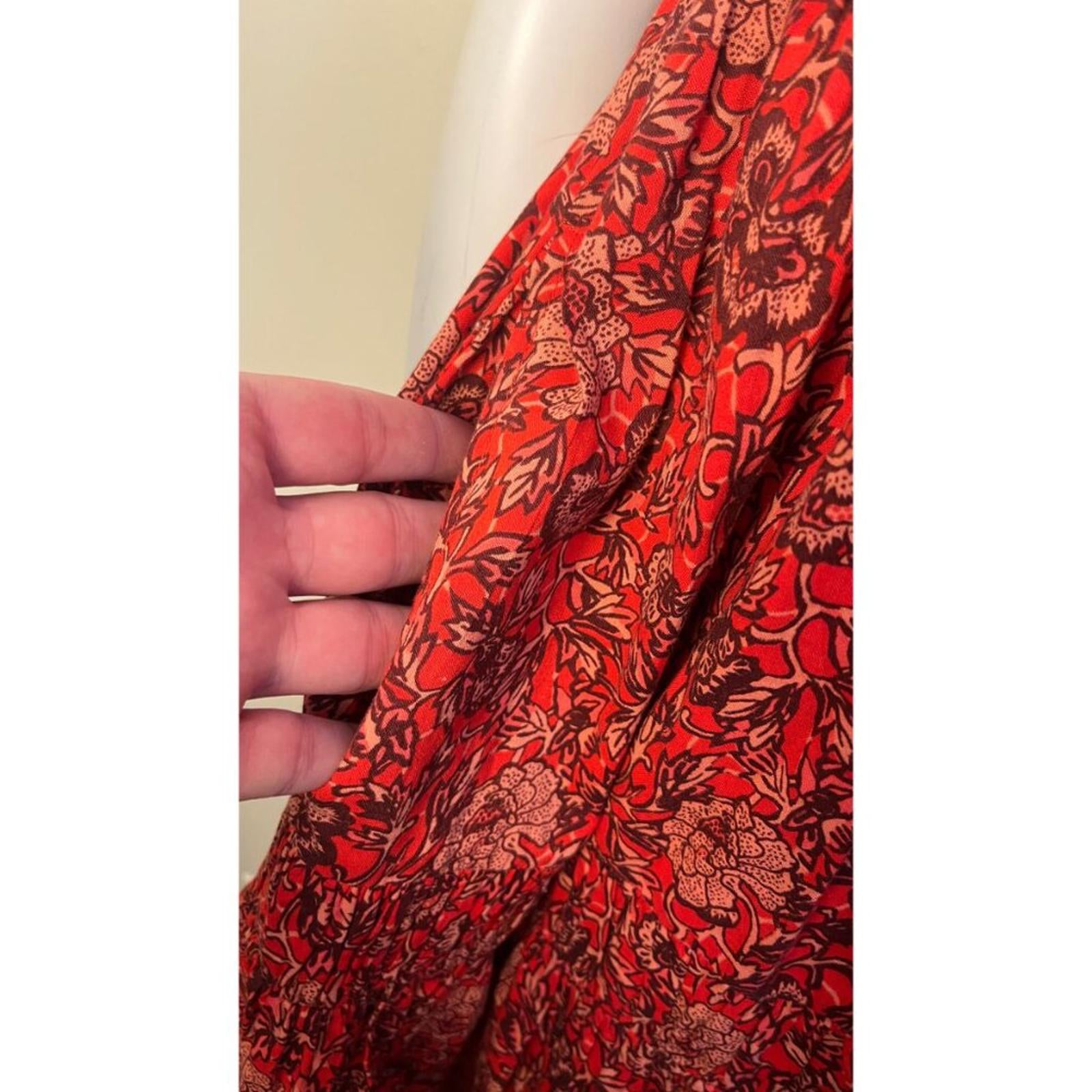 ULLA JOHNSON HANA Poppy Floral Dress