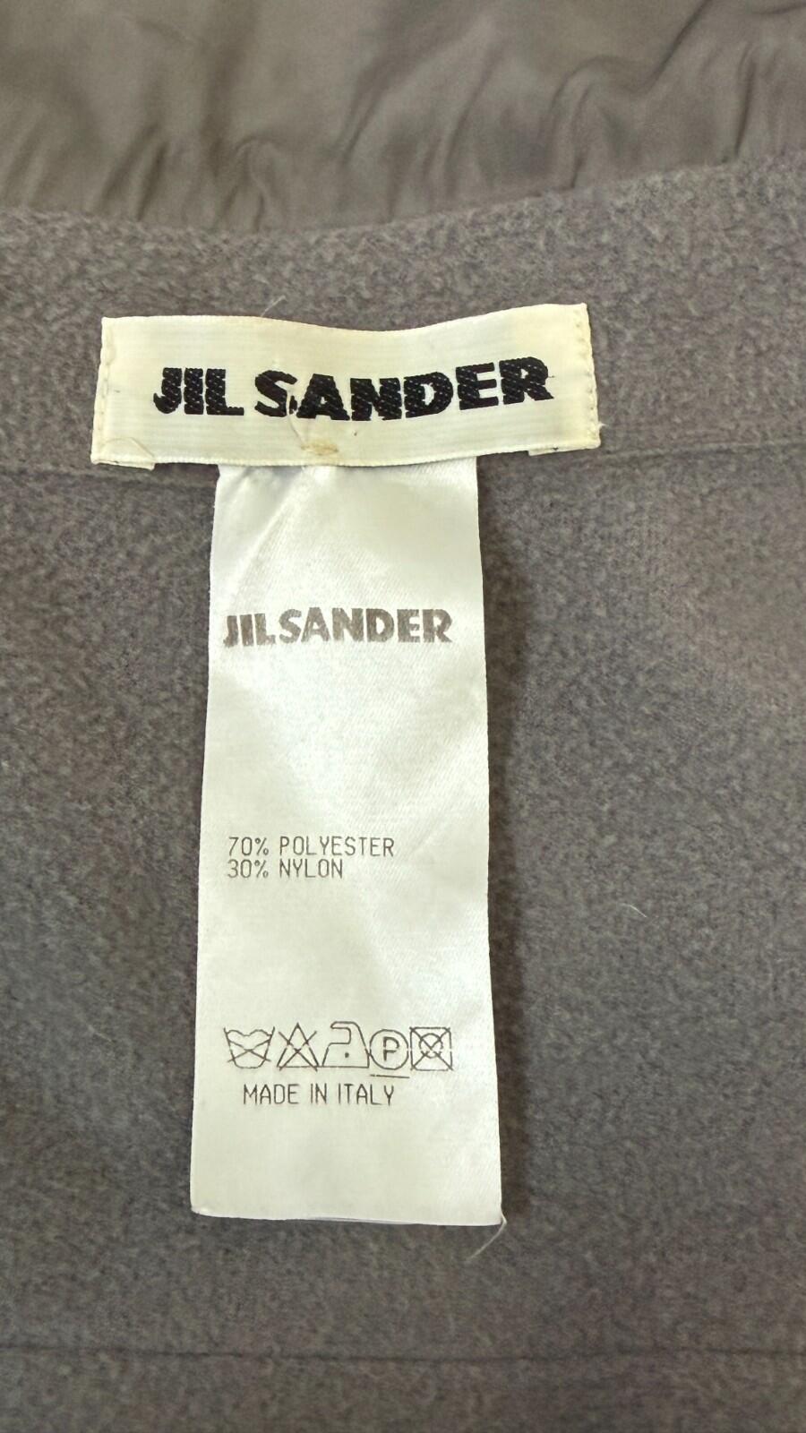 VINTAGE JIL SANDER METALLIC GRAY ZIP  SPORT JACKET 40