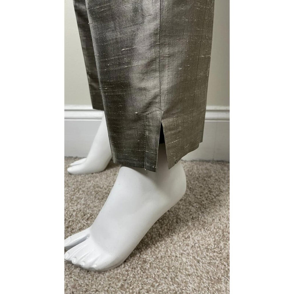 J PETERMAN COMPANY Metallic Silk Pant Set