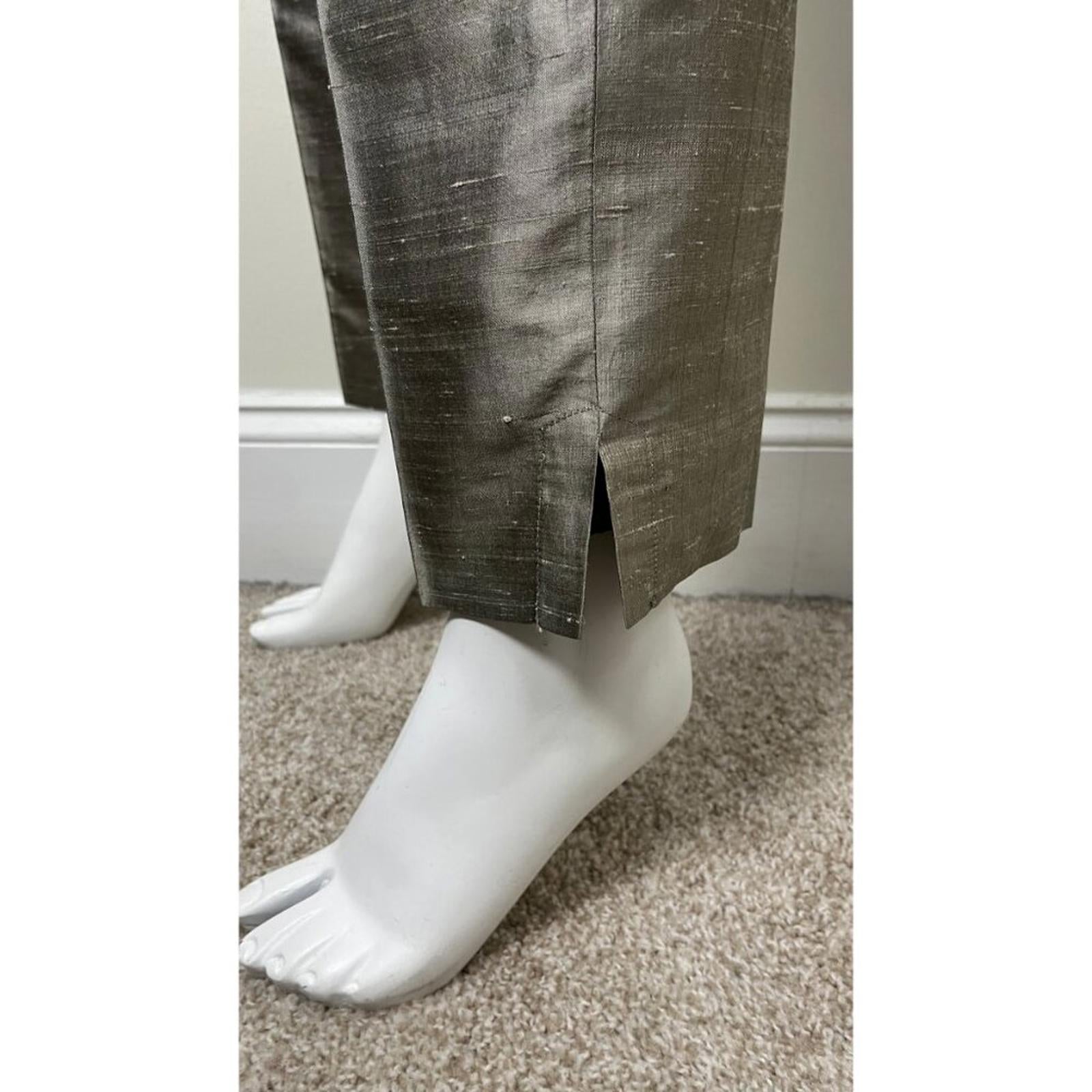 J PETERMAN COMPANY Metallic Silk Pant Set