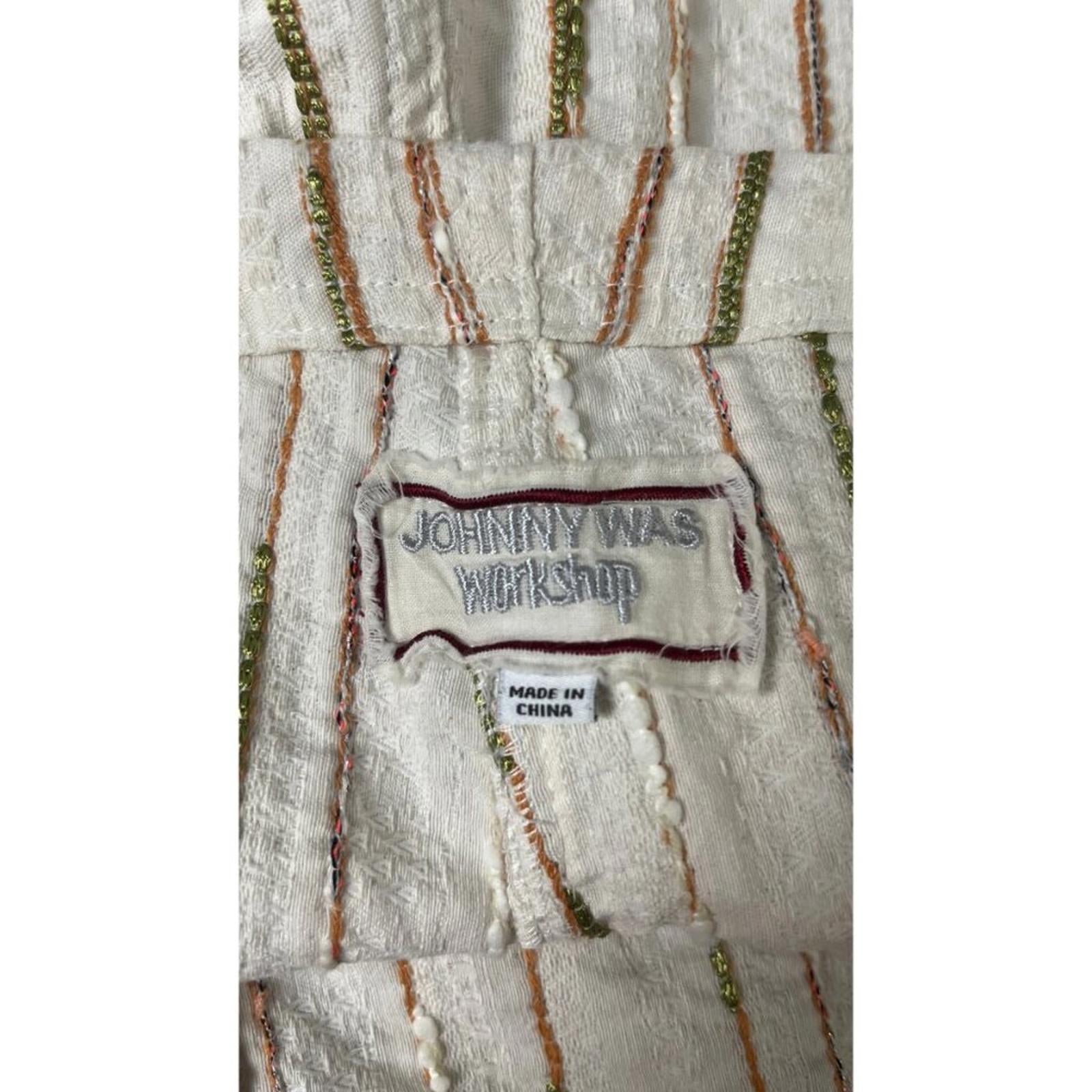 JOHNNY WAS Textured Drawstring Shorts