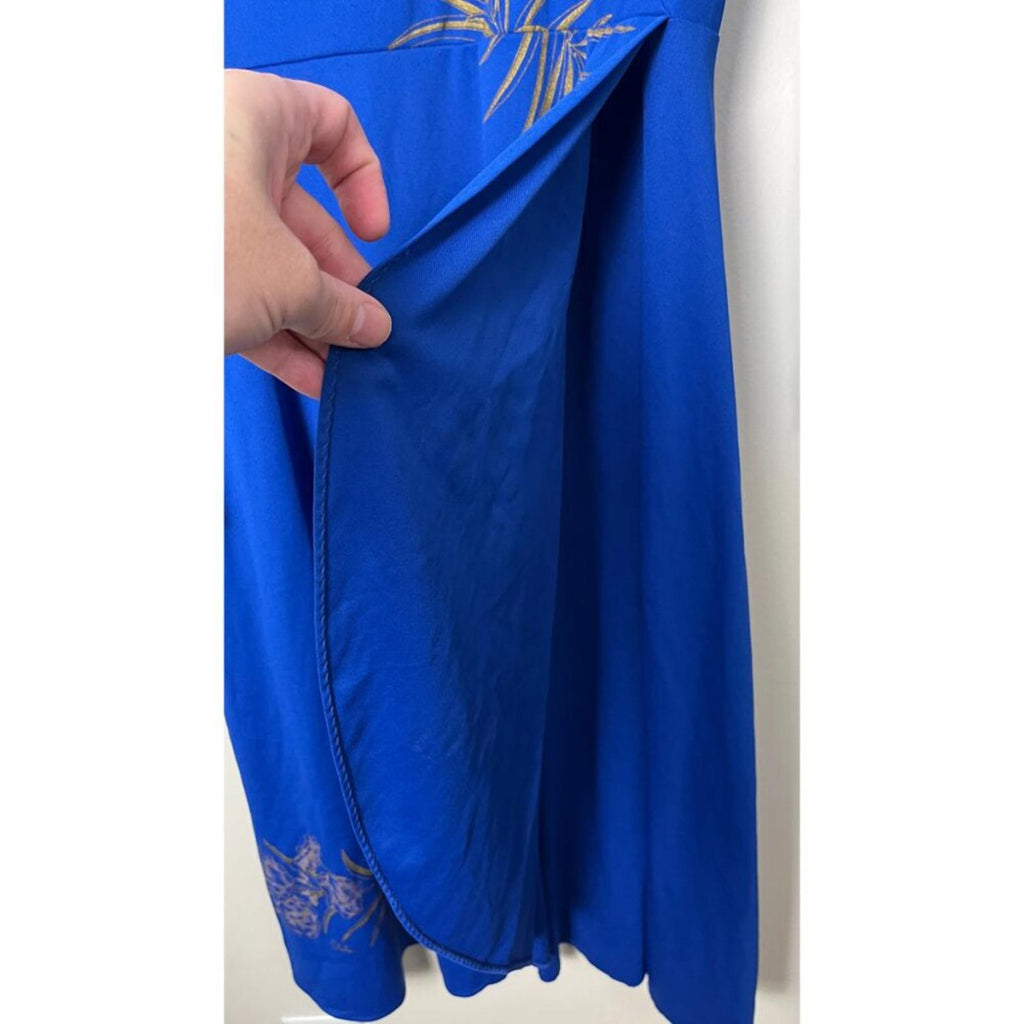 SHAHEEN 50'S 60'S HAWAIIAN FLORAL PAINT DRESS 6