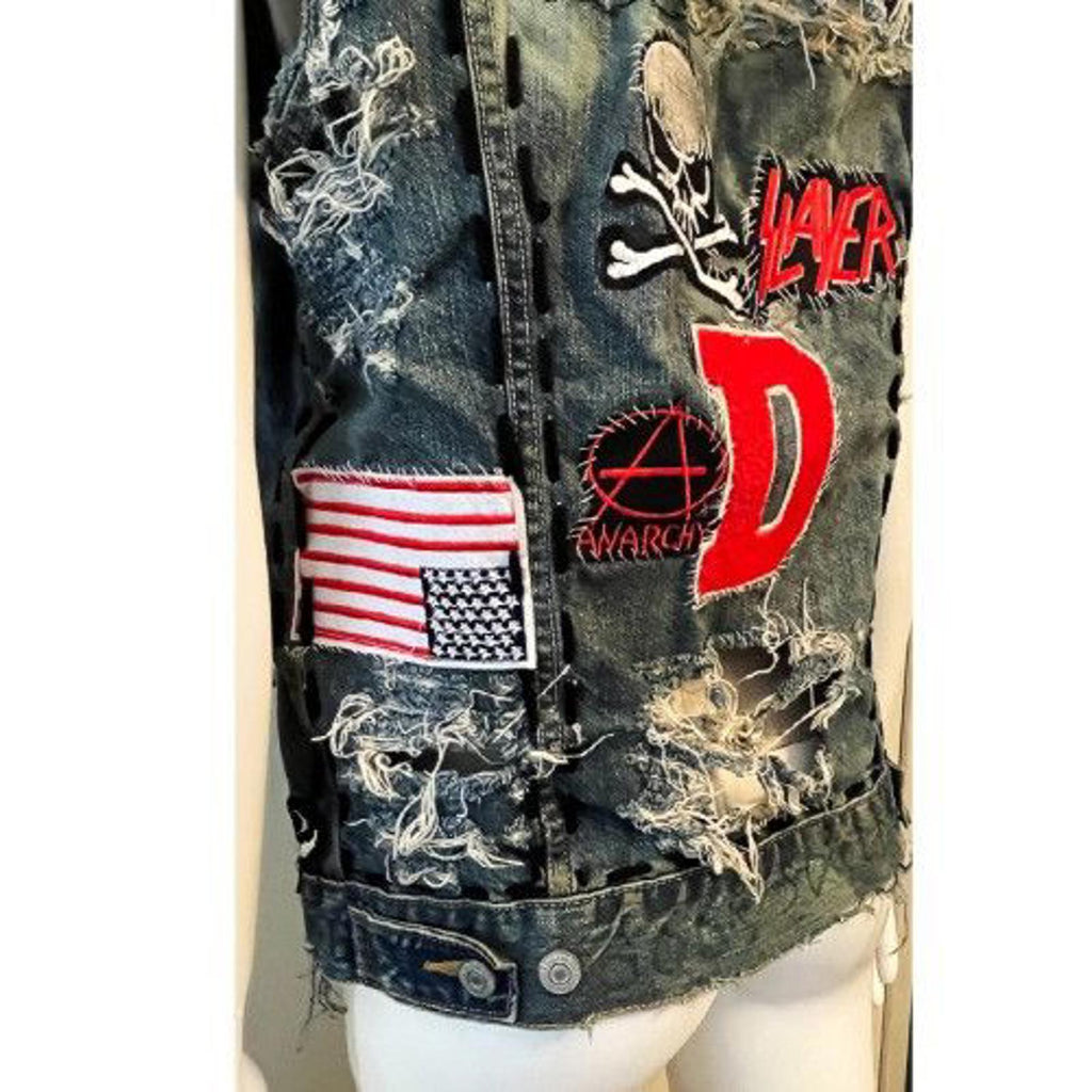 DREAM & DESTROY Destroyed Denim Vest