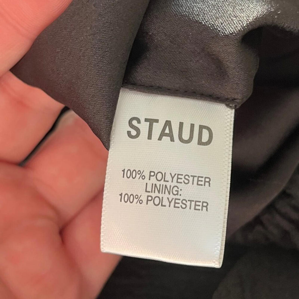 STAUD PUFF SLEEVE CROPPED BLOUSE S