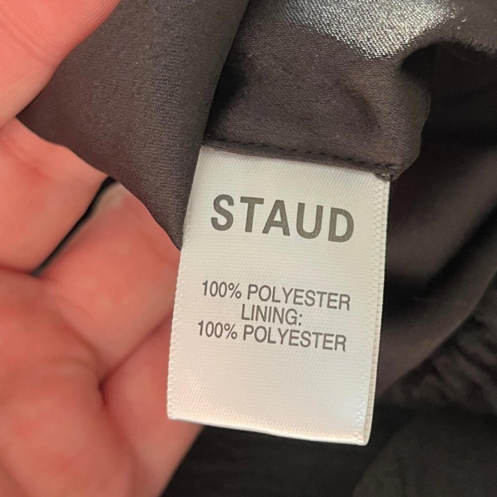 STAUD PUFF SLEEVE CROPPED BLOUSE S