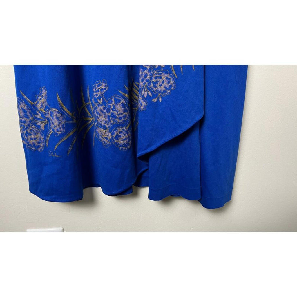 SHAHEEN 50'S 60'S HAWAIIAN FLORAL PAINT DRESS 6